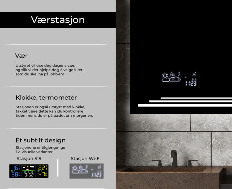 Speil Med Lys L75 #5
