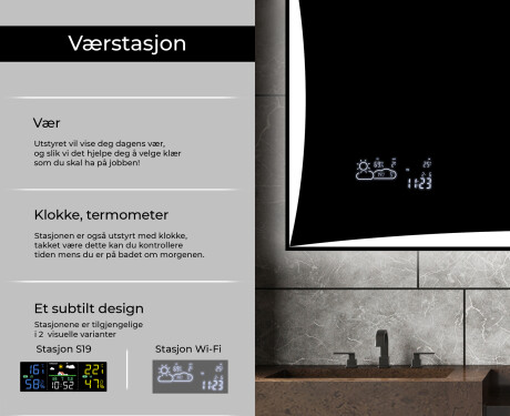 Speil Med Lys L77 #5