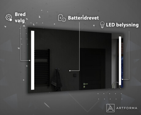 Batteridrevet Speil LED L02 #4