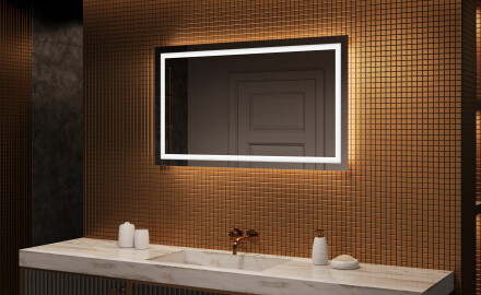 Speil Med Lys 120x70cm med kaldt LED-lys 7000K, varmt lys 3000K eller nøytralt lys 4500K