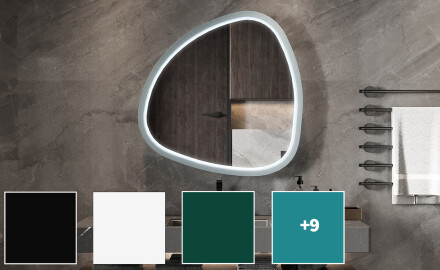 Uregelmessig LED-speil med høyglanset lakkert MDF-ramme L308