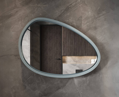 Asymmetrisk LED-speil med lakkert MDF-ramme L310 #7