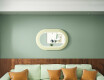 Moderne LED-speil i stadionform med MDF-ramme L307 #2