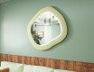 Designer LED-speil med MDF i geometrisk form L309