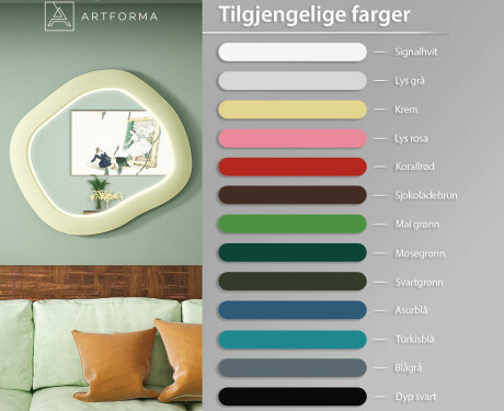 Designer LED-speil med MDF i geometrisk form L309 #3