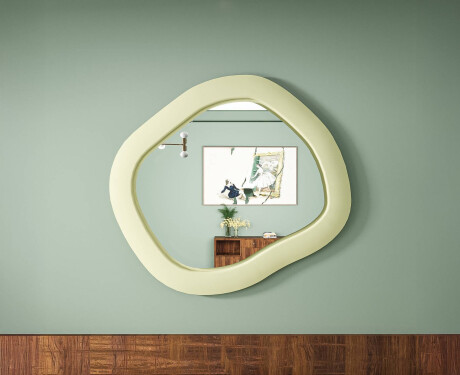 Designer LED-speil med MDF i geometrisk form L309 #7