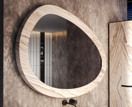 Asymmetrisk speil med steinstruktur L298 #4