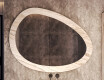 Asymmetrisk speil med steinstruktur L298 #5
