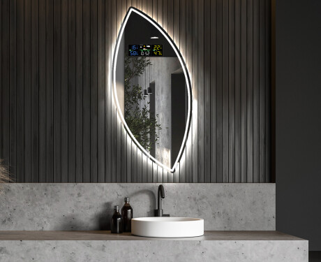 Dekorativt speil med LED lys L223 #6