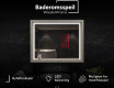 LED-baderomsspeil med WoodenFrame-ramme i fargen Oslo-eik #2