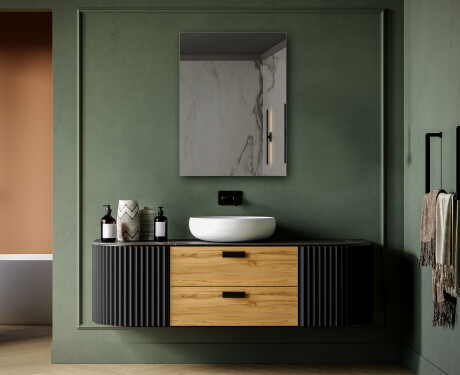 Rektangulaere vertikal veggspeil L198