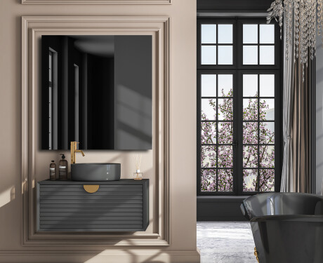 Rektangulaere vertikal veggspeil L198 #4