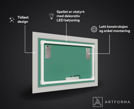 Dekorspeil Med Belysning LED Til Stuen - Dottet Triangles #3