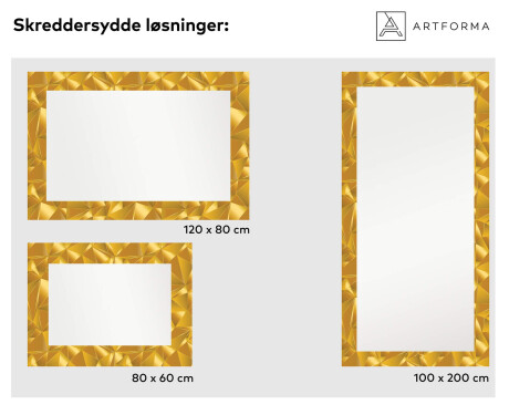 Dekorspeil Med Belysning LED Til Gangen - Gold Triangles #6
