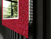 Dekorspeil Med Belysning Til Baderommet - Red Mosaic #11