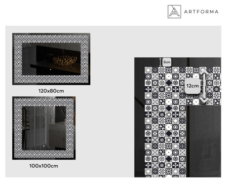 Dekorspeil Med Belysning - Geometric Symphony #2