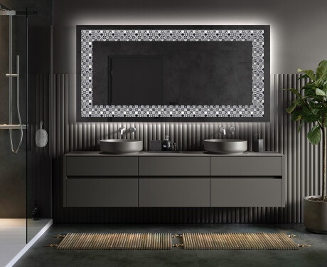 Dekorspeil Med Belysning - Geometric Symphony #4