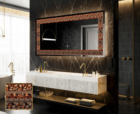 Dekorspeil Med Belysning - Abstract Leaves