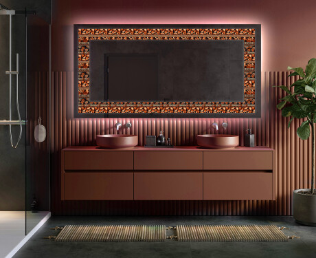 Dekorspeil Med Belysning - Abstract Leaves #5