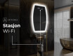 LED-badsspeil med uregelmessig form M222 #6