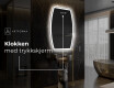 LED-badsspeil med uregelmessig form M222 #7