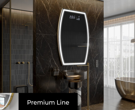 LED-badsspeil med uregelmessig form M223 #4