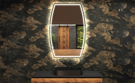 LED-badsspeil med uregelmessig form M223