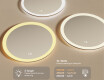 Runde baderomsspeil med LED-belysning 60 cm med Dual color, Berøringsbryter, Oppvarmingsmatte #3