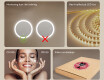 Runde baderomsspeil med LED-belysning 60 cm med Dual color, Berøringsbryter, Oppvarmingsmatte #6