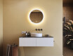 Runde baderomsspeil med LED-belysning 60 cm med Dual color, Berøringsbryter, Oppvarmingsmatte #9