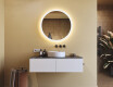 Rundt baderomsspeil med LED-belysning 80 cm med Dual color, Berøringsbryter, Oppvarmingsmatte #9