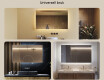 Opplyst baderomsspeil 60x80/80x60 cm med nøytral lysfarge 4500K #2