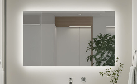 Opplyst baderomsspeil 60x80/80x60 cm med nøytral lysfarge 4500K