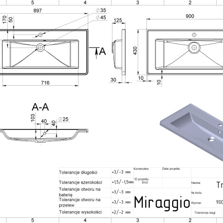 TRES-vask #1