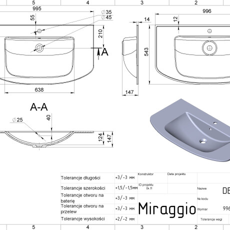 Vask DEA 1000 MIRASOFT #1