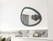 Asymmetrisk speil med dekorativ MDF-ramme L304
