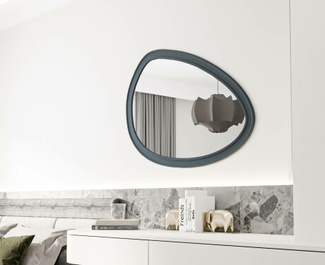 Asymmetrisk speil med dekorativ MDF-ramme L304