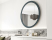 Rundt speil med MDF-finish L300