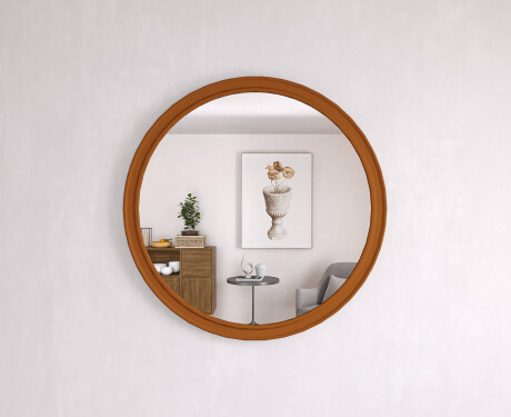Rundt speil med MDF-finish L300 #10