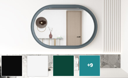 Baderomsspeil med MDF-ramme L301
