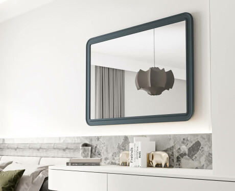 Avrundet speil med MDF-ramme L299