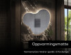 LED-badsspeil med uregelmessig form N221 #9