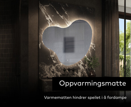 LED-badsspeil med uregelmessig form N221 #9