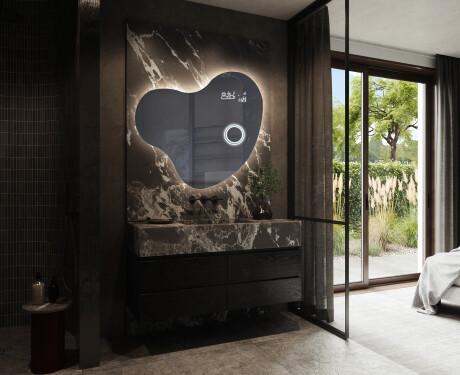 LED-badsspeil med uregelmessig form N221 #10