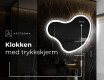 LED-badsspeil med uregelmessig form N222 #7