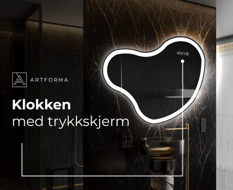 LED-badsspeil med uregelmessig form N222 #7