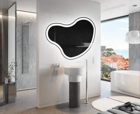 LED-badsspeil med uregelmessig form N222 #9