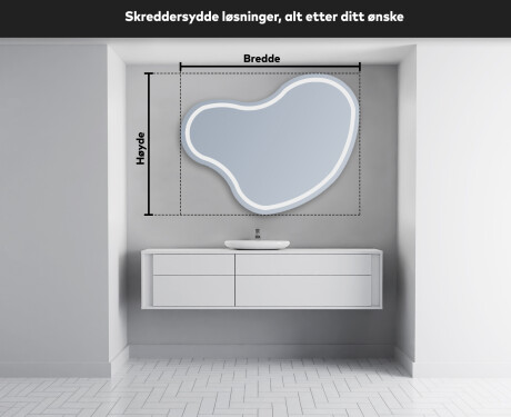 Dekorativt speil med LED lys N223 #3