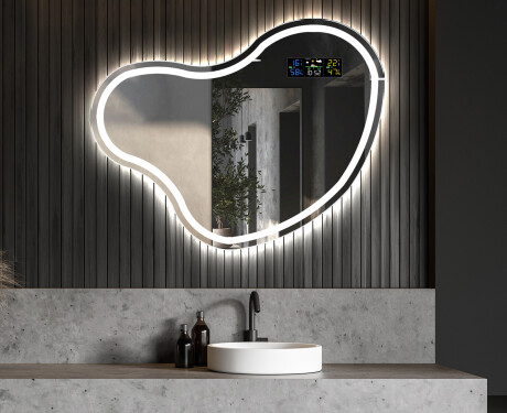 Dekorativt speil med LED lys N223 #6