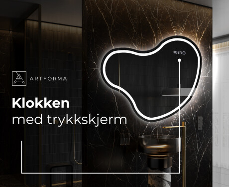 LED-badsspeil med uregelmessig form N223 #7
